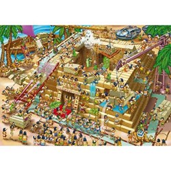 D-Toys (61218-CC03) - "Building the Pyramids, Egypt" - 1000 pieces puzzle