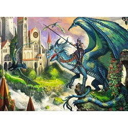 Ravensburger (10876) - "Dragon Rider" - 100 pieces puzzle