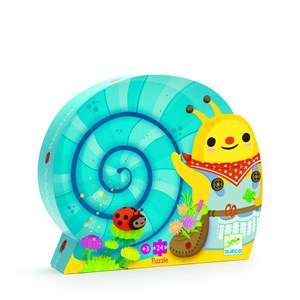 Djeco (07219) - "Snail goes plant picking" - 24 pieces puzzle