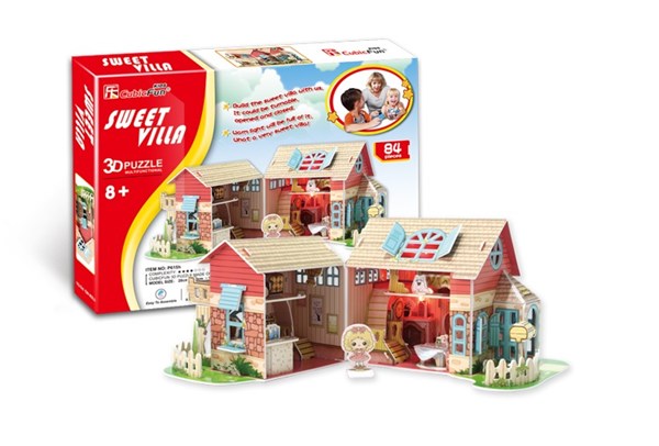 Cubic Fun (P615H) - "Sweet Villa" - 84 pieces puzzle