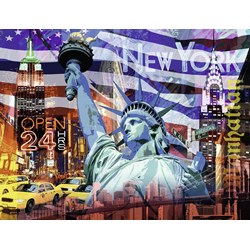 Ravensburger (16687) - "New York Collage" - 2000 pieces puzzle