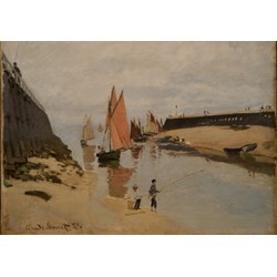 Grafika (00037) - Claude Monet: "Le Port de Trouville, 1870" - 1000 pieces puzzle