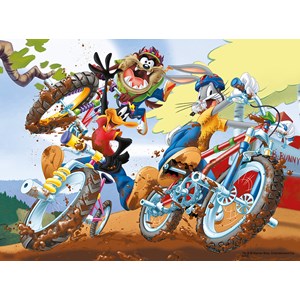 Trefl (18169) - "Looney Tunes, Bike race" - 30 pieces puzzle