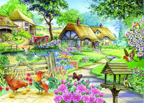 The House of Puzzles (1592) - "Cottage, Country Living" - 500 pieces puzzle