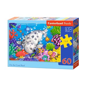Castorland (B-06892) - "On the Coral Reef" - 60 pieces puzzle