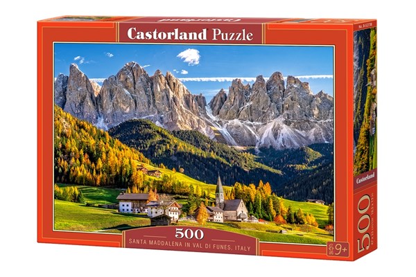 Castorland (B-52738) - "Santa Maddalena in Val di Funes, Italy" - 500 pieces puzzle