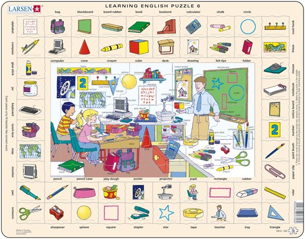 Larsen (EN6) - "Learning English 6" - 70 pieces puzzle