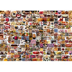 Grafika (02206) - "Collage, Cakes" - 1000 pieces puzzle