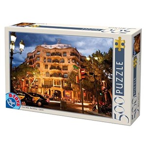 D-Toys (50328-AB32) - "Casa Mila, Barcelona, Spain" - 500 pieces puzzle