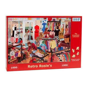 The House of Puzzles (3671) - "Retro Rosie's" - 1000 pieces puzzle