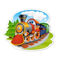 Castorland (B-015153) - "Steam Train" - 15 pieces puzzle