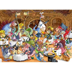 Grafika Kids (00919) - François Ruyer: "Restaurant" - 300 pieces puzzle