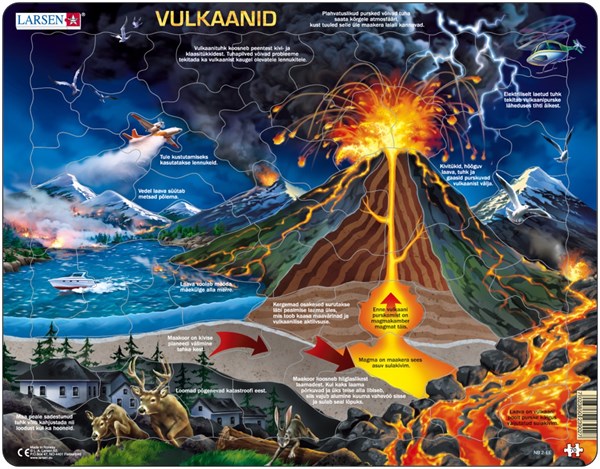 Larsen (NB2-EE) - "Volcano - EE" - 70 pieces puzzle