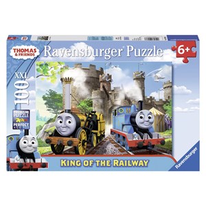 Ravensburger (10536) - "King of the Railway" - 100 pieces puzzle