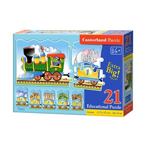 Castorland (E-135) - "Train" - 21 pieces puzzle