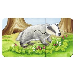 Ravensburger (07365) - "Cute Forest Animals" - 2 pieces puzzle