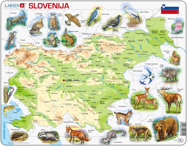 Larsen (K25) - "Slovenia" - 65 pieces puzzle