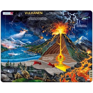 Larsen (NB2-NL) - "Vulkanen - NL" - 70 pieces puzzle