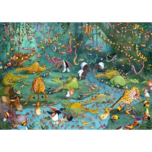 Grafika (T-00485) - François Ruyer: "Jungle" - 2000 pieces puzzle
