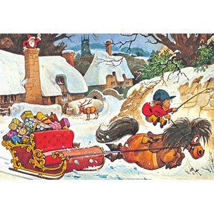 Gibsons (G3090) - Norman Thelwell: "A Thelwell Christmas" - 500 pieces puzzle