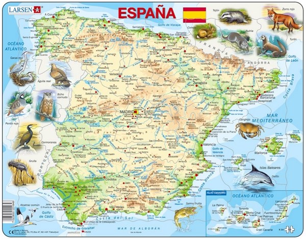 Larsen (K84) - "Spain (in Spanish)" - 58 pieces puzzle