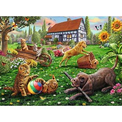 Ravensburger (12828) - "Explorers with 4 Paws" - 200 pieces puzzle