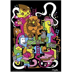 Heye (29483) - Jon Burgerman: "Best score" - 150 pieces puzzle