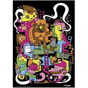Heye (29483) - Jon Burgerman: "Best score" - 150 pieces puzzle